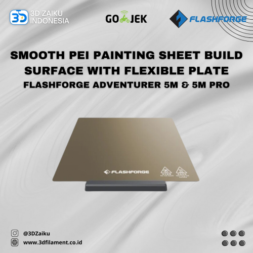 Original Flashforge Adventurer 5M AD5M and AD5M Pro Smooth PEI Painting Sheet Build Surface with Flexible Plate